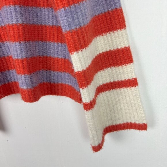 Y.A.S Jacaranda Knit Sweater Oversized Striped Wide Sleeve Size XS T2814 - Picture 5 of 11